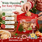 💖LAST DAY SALE 50% OFF!!🎁Easy Fill, Easy Seal🎄 Festive Self-Seal Treat Bags – Santa & Snowman Print | Resealable, Food-Safe & Perfect for Cookies, Chocolates & Little Gifts 🎅⛄