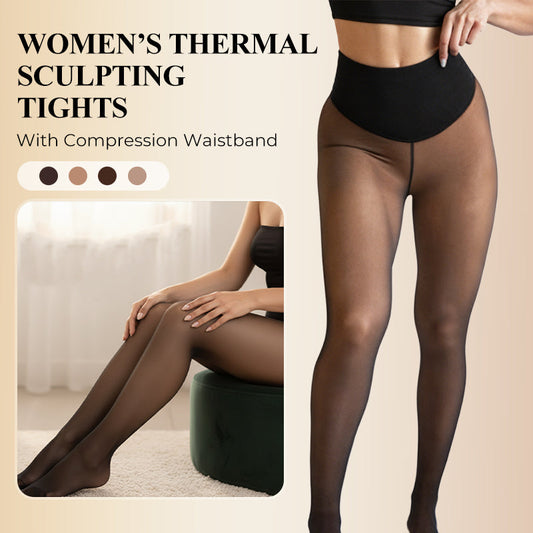 🖤LAST DAY SALE 70% OFF!!⚡❄️One‑Seam Fleece‑Lined Shaping Tights | High‑Waist Tummy Control Winter Pantyhose✨