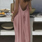 💕💖LAST DAY SALE 50% OFF!💃Women's Solid Color Backless Cami Dress