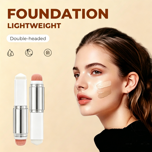 🐱Last Day BUY 1 GET 1 FREE🎉Cover Cream Stick V w/ Detachable Brush - Korean Skin Care Color-Changing Foundation Stick with Collagen Capsules