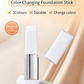 🐱Last Day BUY 1 GET 1 FREE🎉Cover Cream Stick V w/ Detachable Brush - Korean Skin Care Color-Changing Foundation Stick with Collagen Capsules
