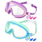 👓SUMMER GIFT – ONLY £8.99!!🏆#1 Bestselling🏊‍♀️HD children's large frame waterproof and anti-fog swimming goggles