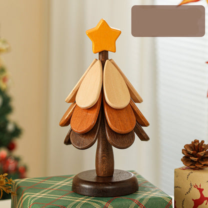 🎄Early Christmas Pre Sale￡9.99!!☃️Foldable Wooden Tree-Shaped Trivet Set for Hot Dishes & Coasters