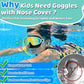 👓SUMMER GIFT – ONLY £8.99!!🏆#1 Bestselling🏊‍♀️HD children's large frame waterproof and anti-fog swimming goggles