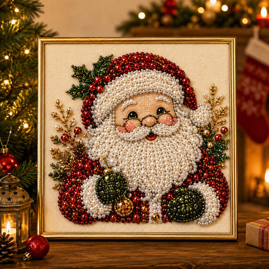 🎄Christmas Special Price￡7.99!!!🧘Relaxing & Beginner-Friendly - 🎨💎DIY Christmas Pearl Art Kit🎅
