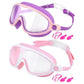 👓SUMMER GIFT – ONLY £8.99!!🏆#1 Bestselling🏊‍♀️HD children's large frame waterproof and anti-fog swimming goggles