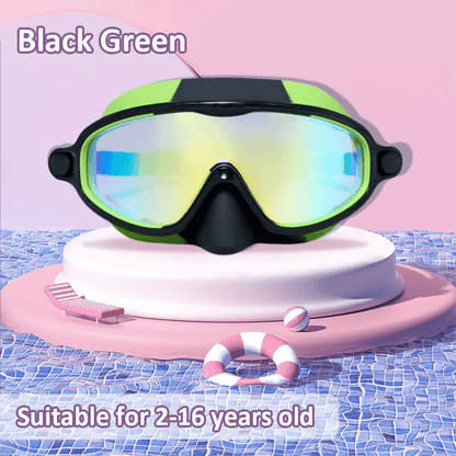 👓SUMMER GIFT – ONLY £8.99!!🏆#1 Bestselling🏊‍♀️HD children's large frame waterproof and anti-fog swimming goggles