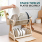 🍽️Last 24 Hours Surprise Price: Only £14.99!!!⚡Multi-Layer Steel Dish Drying Rack – Vertical Storage, Drip Tray, Tool-Free Install ✨