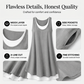 ⏰LAST DAY SALE ONLY ￡13.99!!💃Women's Casual Loose Sleeveless Fake Two Piece Tank Dress