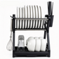 🍽️Last 24 Hours Surprise Price: Only £14.99!!!⚡Multi-Layer Steel Dish Drying Rack – Vertical Storage, Drip Tray, Tool-Free Install ✨