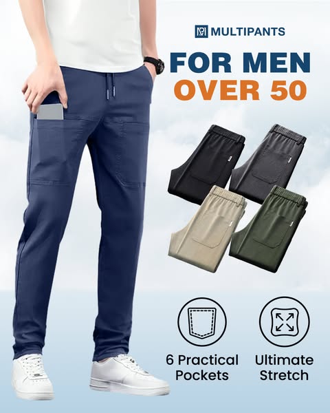 🔥SUMMER DAY SALE £15.99!!⚡50K+ SOLD!🔥MultiPants – High Stretch Multi-pocket Durable Cargo Pants