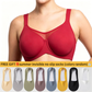 🌸🌸Last Day Special Price £7.99💐Women's Elegant Sheer Full Coverage Plus Size Bra