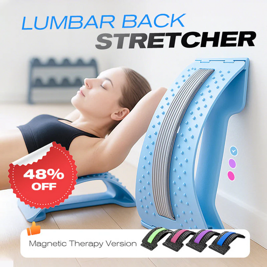🏆Limited-time Special Price:£7.99!!!⏰Magnetic Therapy Acupuncture Massage Lumbar Stretcher