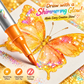 🎉Early Christmas Pre Sale￡8.99!!☃️🎁Magic Glitter Outline Markers✨Double-Ended Dual-Color Art Pens
