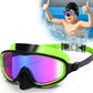 👓SUMMER GIFT – ONLY £8.99!!🏆#1 Bestselling🏊‍♀️HD children's large frame waterproof and anti-fog swimming goggles