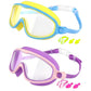 👓SUMMER GIFT – ONLY £8.99!!🏆#1 Bestselling🏊‍♀️HD children's large frame waterproof and anti-fog swimming goggles