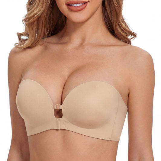 ☀️Limited-time Special Price:£9.99!!!💜Seamless Front Closure Bra With Adjustable Straps