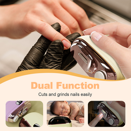 🏆Surprise Price: Only £10.99!!!🌟 2-in-1 Smart Electric Nail Clipper & Polisher ✂️💅