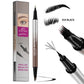 🥳Last Day Buy 1 Get 1 Free Special Price:£9.99!!💞2-in-1 Waterproof Liquid Brow Pen
