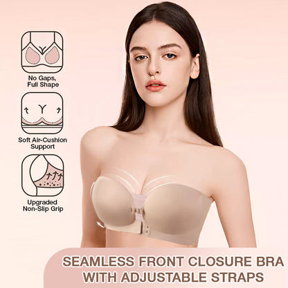 ☀️Limited-time Special Price:£9.99!!!💜Seamless Front Closure Bra With Adjustable Straps