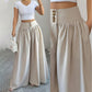 ⏳Limited-time Special Price:£15.99!!!💥🌷Elegant Discount-🌼Women's High-Waist Pleated Wide-Leg Pants🌸
