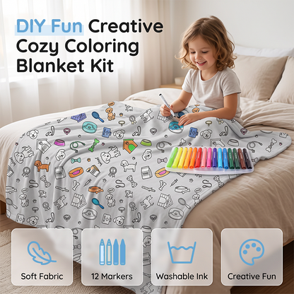 🎄Christmas Best Gift Idea￡8.99!!🎁💯 Personalised Colouring Blanket – The Unique DIY Gift They’ll Love