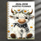 🏆Surprise Price: Only £8.99!!!🐮 2026–2030 Monthly Planner ✨ Cute Highland Cow 5-Year Calendar | Large Monthly Blocks for Long-Term Planning