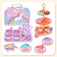 🎄Christmas Pre Sale 50% Off!!☃️Unicorn Castle Pretend Teapot Set🫖🍰