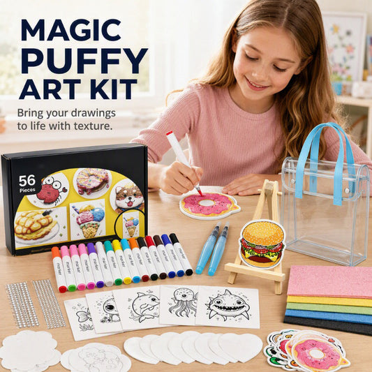 🎄Christmas Pre Sale 50% Off!!☃️Puffy Foam Painting Kit for Kids