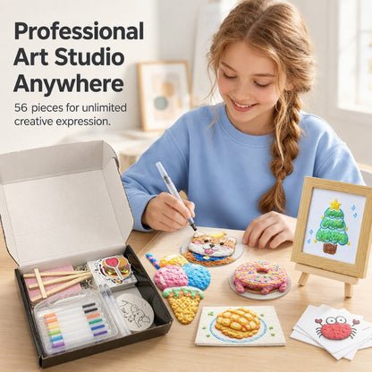 🎄Christmas Pre Sale 50% Off!!☃️Puffy Foam Painting Kit for Kids