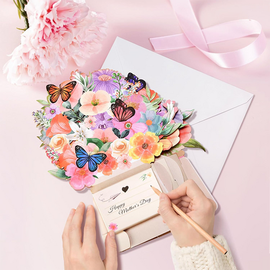 🎄Early Christmas Pre Sale 50% Off !!!☃️3D Pop-Up Musical Flower Bouquet Card with Lights💐