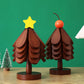 🎄Early Christmas Pre Sale￡9.99!!☃️Foldable Wooden Tree-Shaped Trivet Set for Hot Dishes & Coasters