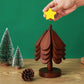 🎄Early Christmas Pre Sale￡9.99!!☃️Foldable Wooden Tree-Shaped Trivet Set for Hot Dishes & Coasters