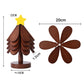 🎄Early Christmas Pre Sale￡9.99!!☃️Foldable Wooden Tree-Shaped Trivet Set for Hot Dishes & Coasters