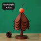 🎄Early Christmas Pre Sale￡9.99!!☃️Foldable Wooden Tree-Shaped Trivet Set for Hot Dishes & Coasters
