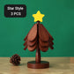 🎄Early Christmas Pre Sale￡9.99!!☃️Foldable Wooden Tree-Shaped Trivet Set for Hot Dishes & Coasters