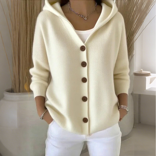 🥳AUTUMN HOT SALE🥳🍂50K+ SOLD!💥50% OFF! 🧥Women's Hooded Button-Up Knit Cardigan🧶
