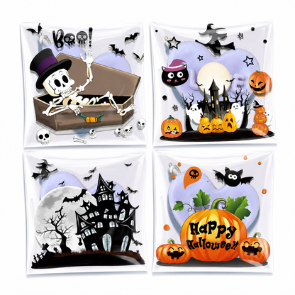 🎃HALLOWEEN SALE 50% OFF!! 🦇Halloween Self Adhesive Treat Bags for Cookies Packaging