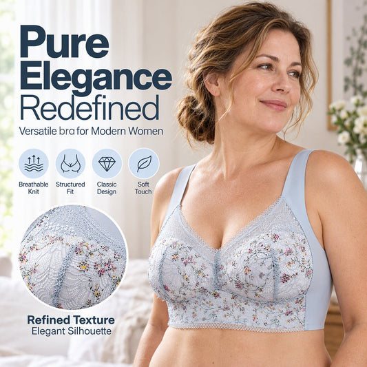 🏆Surprise Price: Only £8.99!!!💕Women's Seamless Floral Lace Support Bra